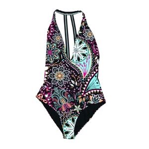 Wave Life Reversible One Piece Swimsuit Paisley / Black